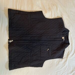 Black Quilted Vest